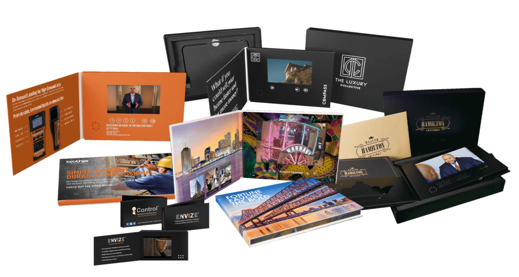 Video Brochures, Video Books, Video Boxes