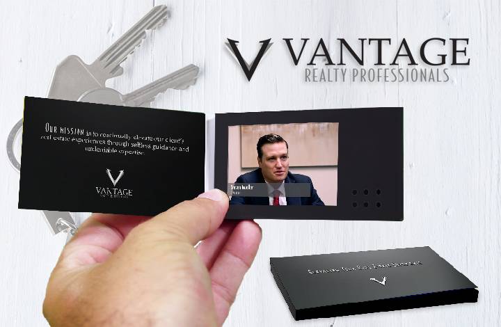 real estate video business card