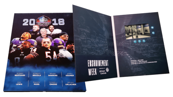 NFL Hall of Fame Video Folder