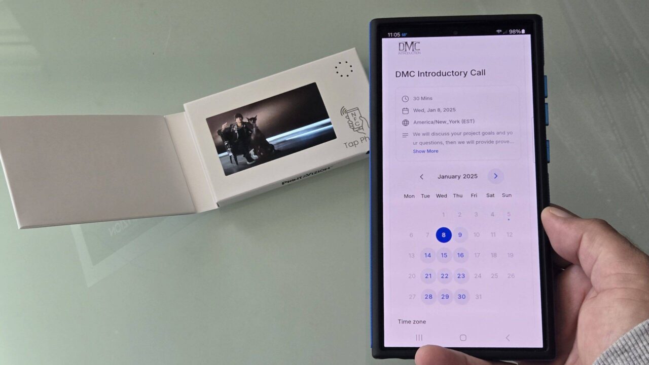Video Business Card with NFC Tag
