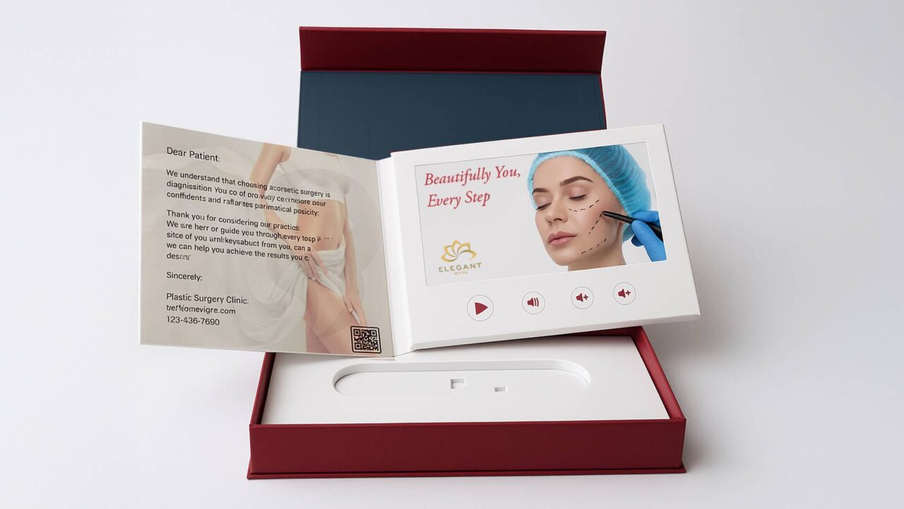 cosmetic video brochures