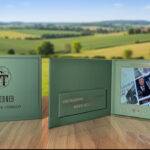 Luxury birthday invitation video brochure created for Ted Turner’s milestone event.