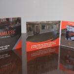 Flooring company video brochure featuring installation videos and design visuals.