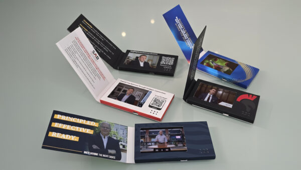 Premium Video Business Cards – Stunning HD IPS Display for Lasting Impressions