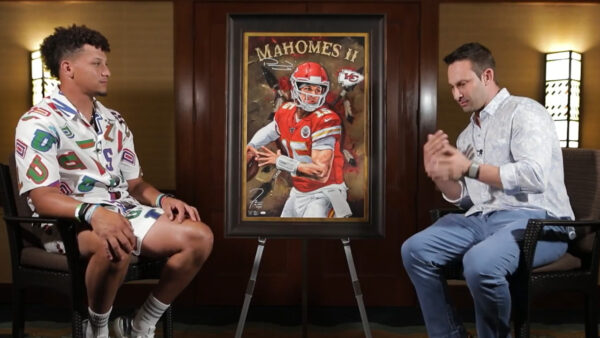 Patrick Mahomes interview by Artist Justyn Farano