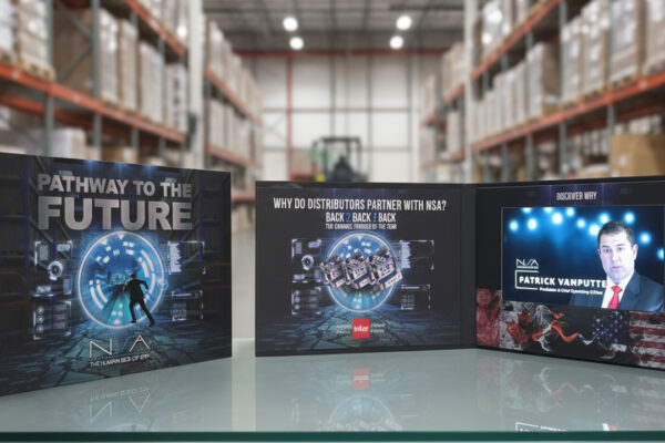 NSA ERP Software Video Brochure used for client prospecting and sales presentations.